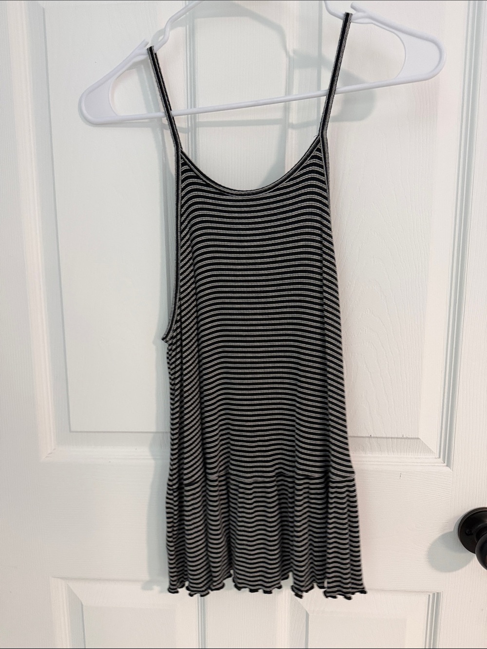 American Eagle Striped Spaghetti Strap Swing Tank